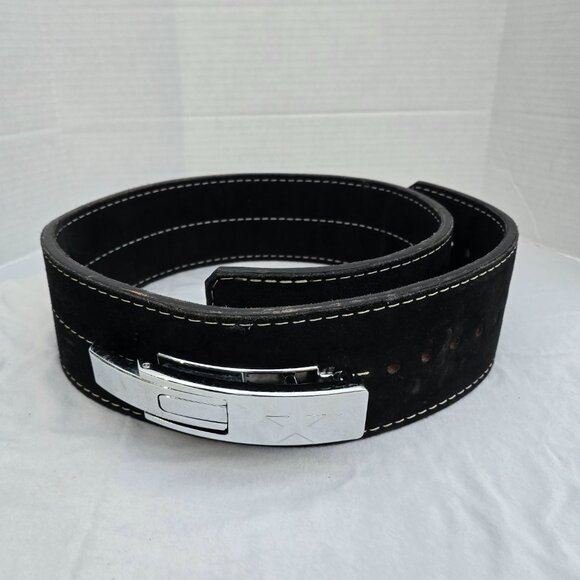 XL Titan Toro Suede Lever Powerlifting Weight Belt 4" High 3/8" Depth EUC - Picture 11 of 15